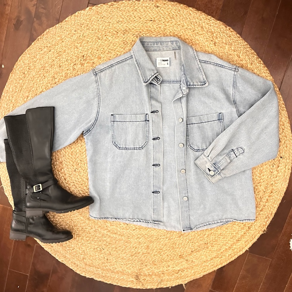 Light Blue/ Washed Out Denim Jacket